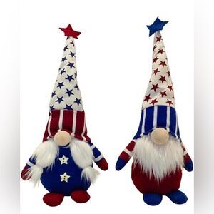 2 PCS Veterans Day American Gnome Plush July 4th Independence Memorial Day Gifts